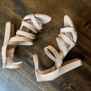 Nude high heels